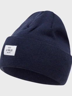 Klitmoller Collective Accessories-Tall beanie - Deep blue MossGreen
