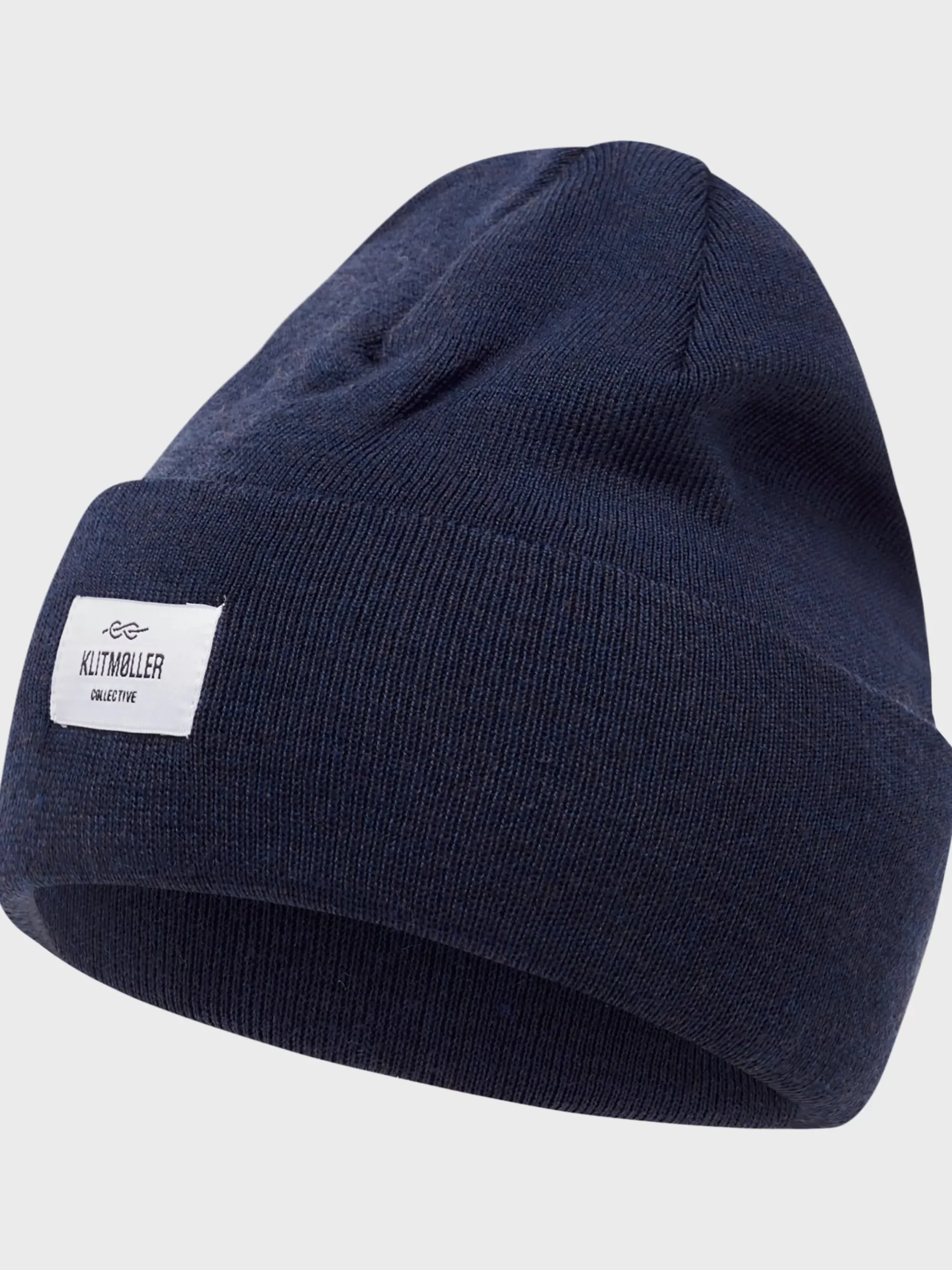 Klitmoller Collective Accessories-Tall beanie - Deep blue MossGreen