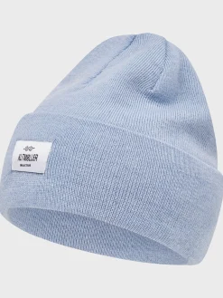Klitmoller Collective Accessories-Tall beanie - Light blue MossGreen