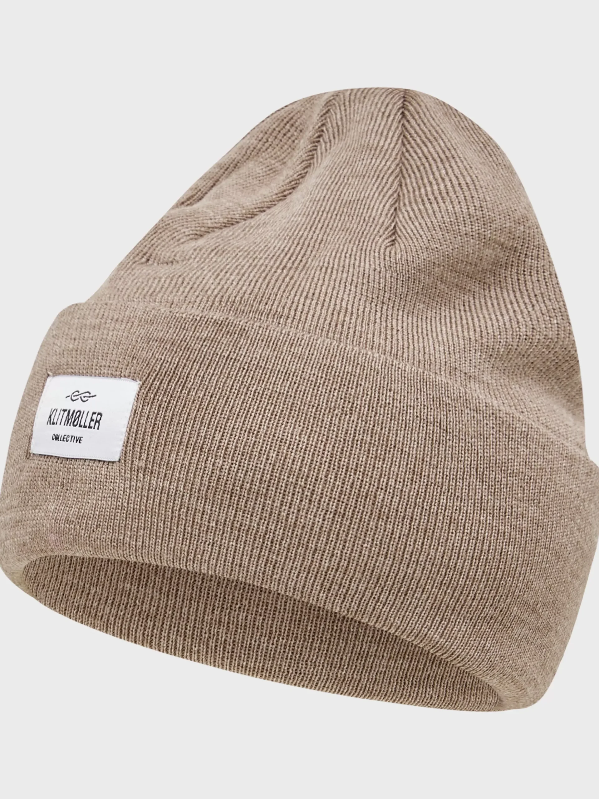 Klitmoller Collective Accessories-Tall beanie - Sand MossGreen