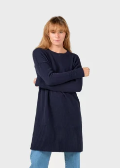 Klitmoller Collective Strick-Thea Knit dress - Navy Pastelgrey