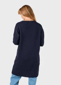 Klitmoller Collective Strick-Thea Knit dress - Navy Pastelgrey