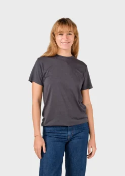 Klitmoller Collective T-shirts-Thelma tee - Anthracite MossGreen