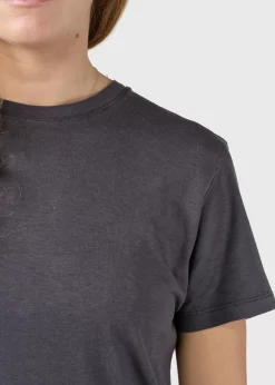 Klitmoller Collective T-shirts-Thelma tee - Anthracite MossGreen