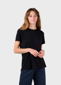 Klitmoller Collective T-shirts-Thelma tee - Black MossGreen