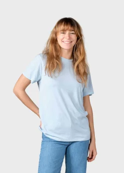 Klitmoller Collective T-shirts-Thelma tee - Light blue MossGreen