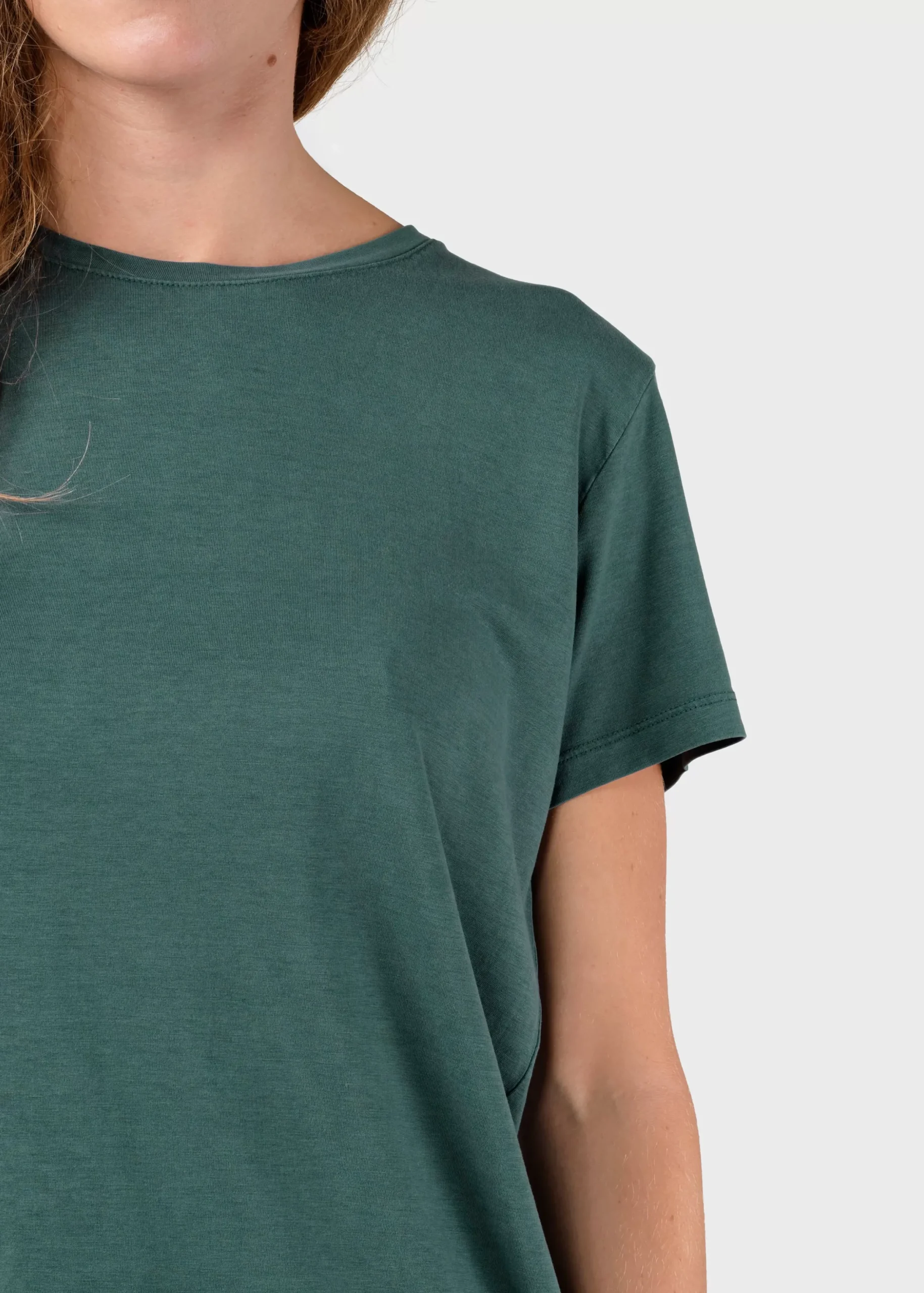 Klitmoller Collective T-shirts-Thelma tee - Moss Green MossGreen