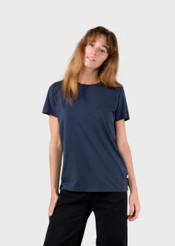 Klitmoller Collective T-shirts-Thelma tee - Navy MossGreen