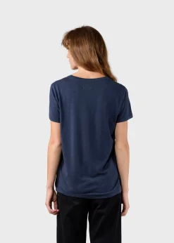 Klitmoller Collective T-shirts-Thelma tee - Navy MossGreen