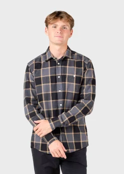 Klitmoller Collective Hemden-Thor shirt - Grey/sand check Green/greycheck