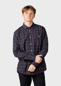 Klitmoller Collective Hemden-Thor shirt - Navy/sand/brown check Green/greycheck
