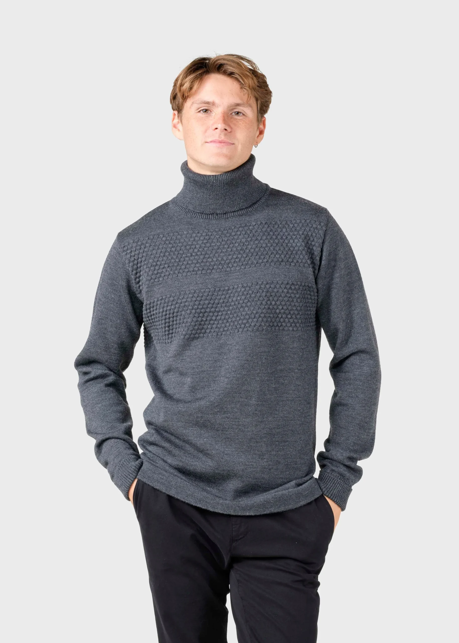 Klitmoller Collective Strick-Thorvald knit - Anthracite