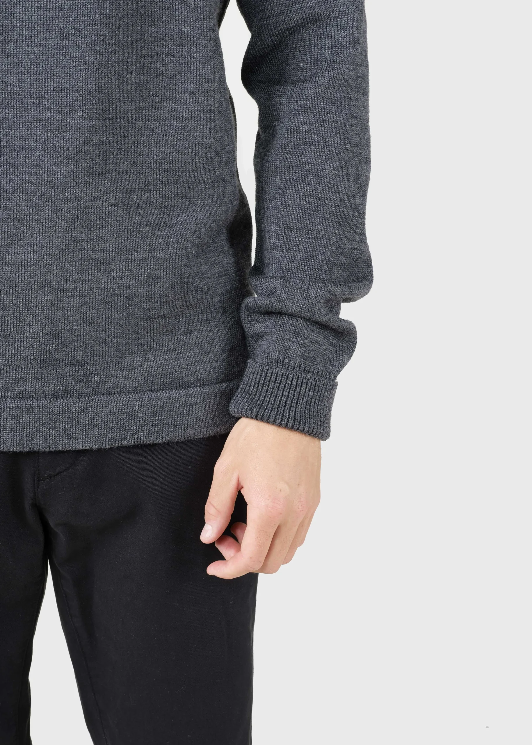 Klitmoller Collective Strick-Thorvald knit - Anthracite