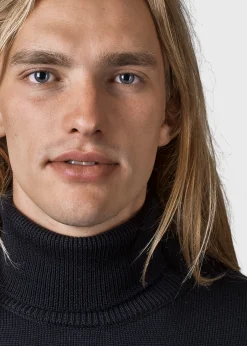 Klitmoller Collective Strick-Thorvald knit - Black Anthracite