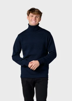 Klitmoller Collective Strick-Thorvald knit - Navy Anthracite