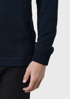 Klitmoller Collective Strick-Thorvald knit - Navy Anthracite