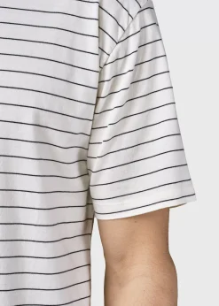 Klitmoller Collective T-shirts-Tom tee - Cream/navy Cream/sage