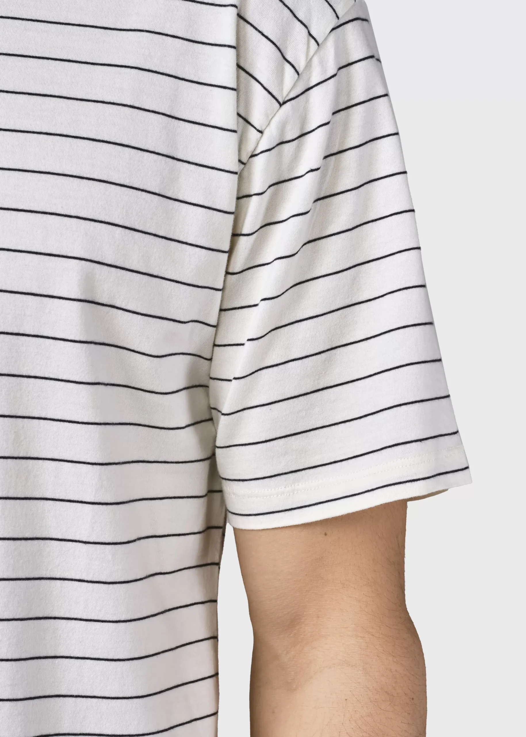 Klitmoller Collective T-shirts-Tom tee - Cream/navy Cream/sage