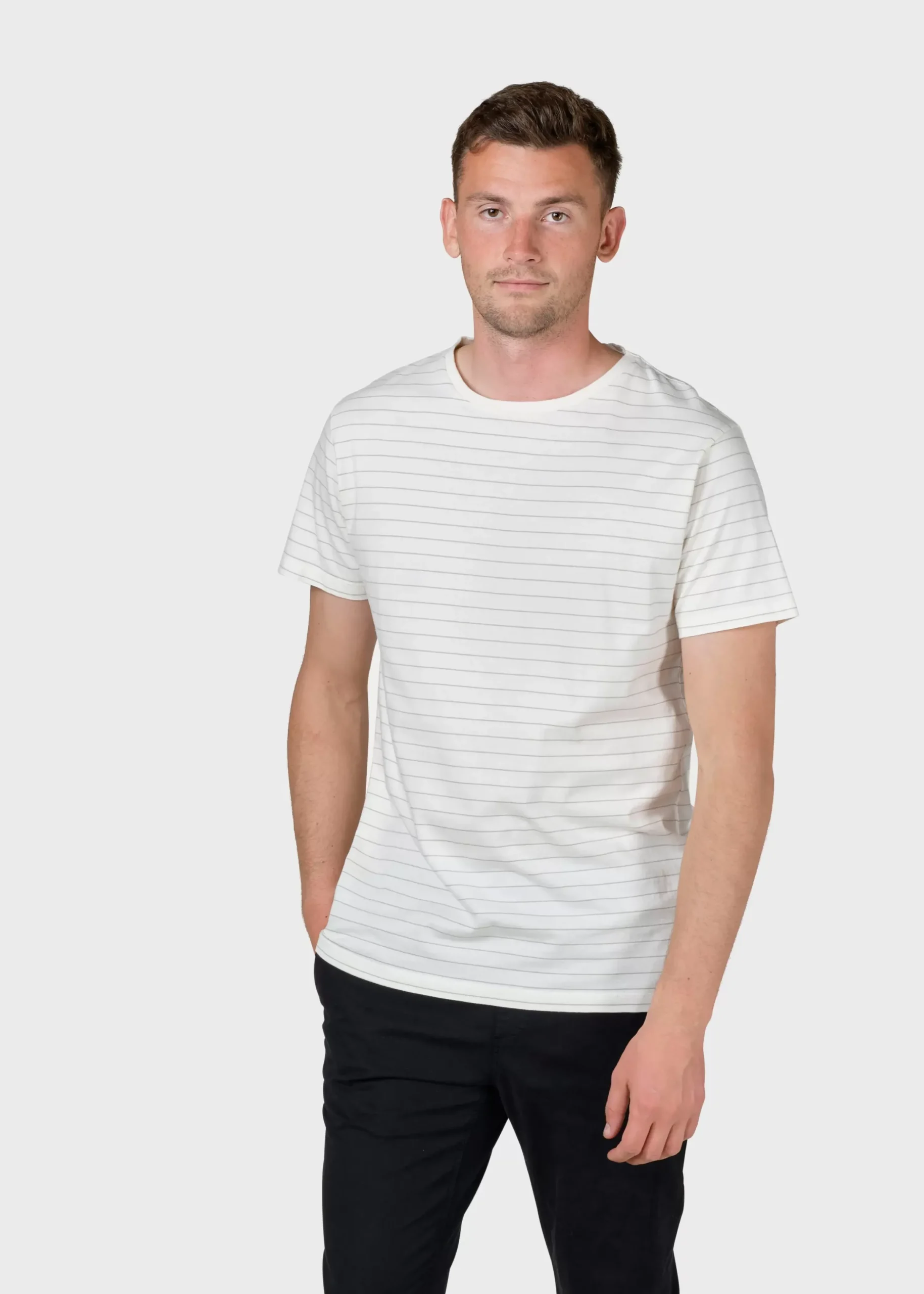 Klitmoller Collective T-shirts-Tom tee - Cream/sage