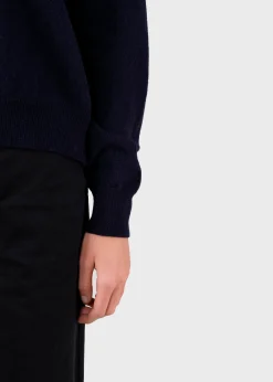 Klitmoller Collective Strick-Vanessa knit - Navy Clayred