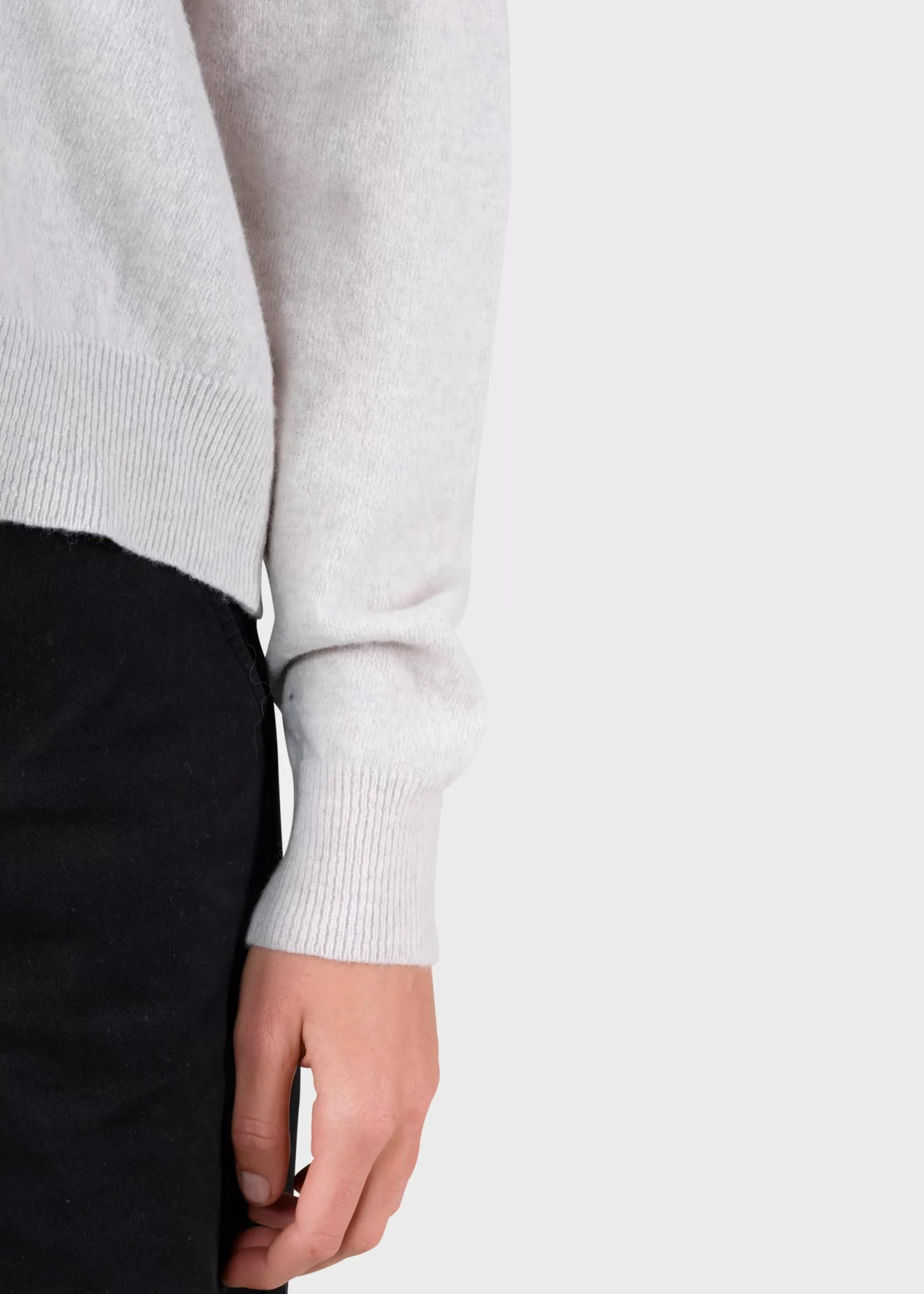 Klitmoller Collective Strick-Vanessa knit - Pastel grey Clayred