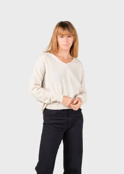 Klitmoller Collective Strick-Vanessa knit - Pastel sand Clayred