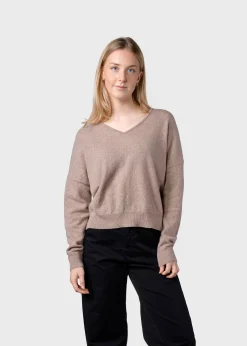 Klitmoller Collective Strick-Vanessa knit - Sand Clayred