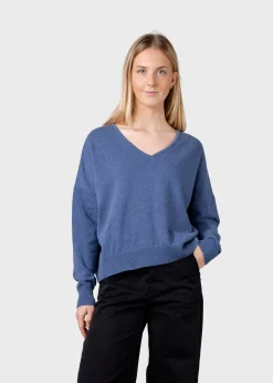 Klitmoller Collective Strick-Vanessa knit - Sky blue Clayred