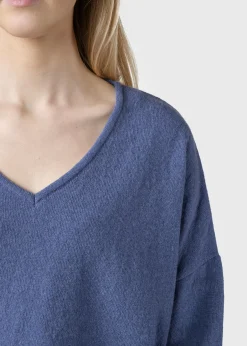 Klitmoller Collective Strick-Vanessa knit - Sky blue Clayred