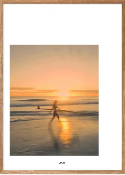 Klitmoller Collective Posters 40x50-White space - Sunset walk 40x50 - Poster