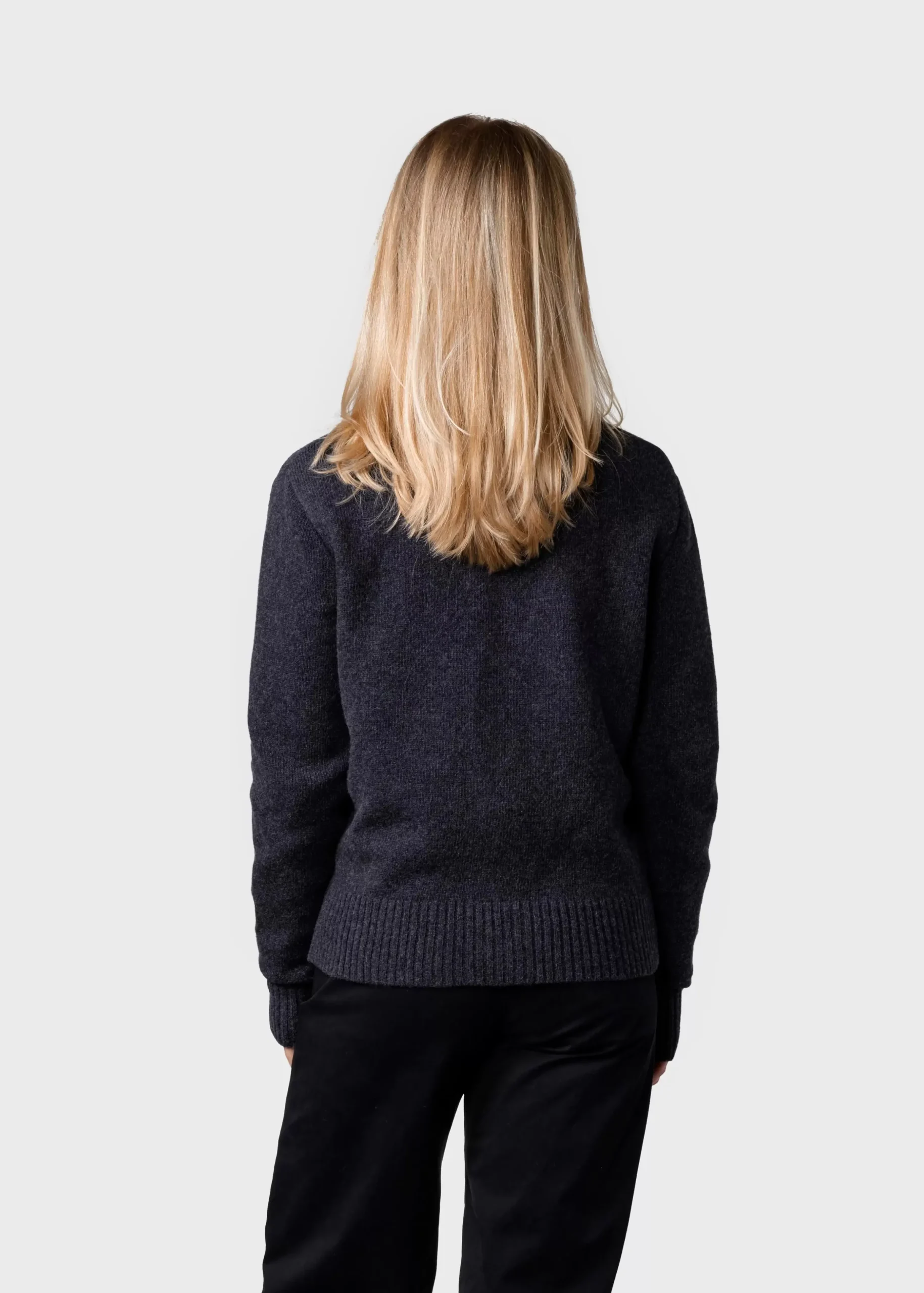 Klitmoller Collective Strick-Wilma knit cardigan - Anthracite Black