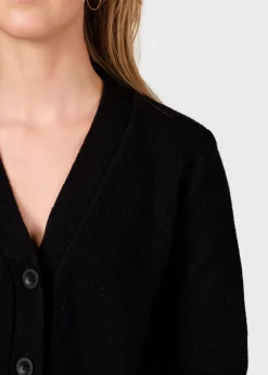 Klitmoller Collective Strick-Wilma knit cardigan - Black