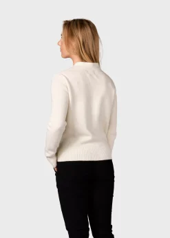 Klitmoller Collective Strick-Wilma knit cardigan - Cream Black