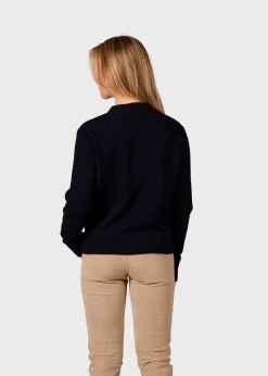 Klitmoller Collective Strick-Wilma knit cardigan - Navy Black
