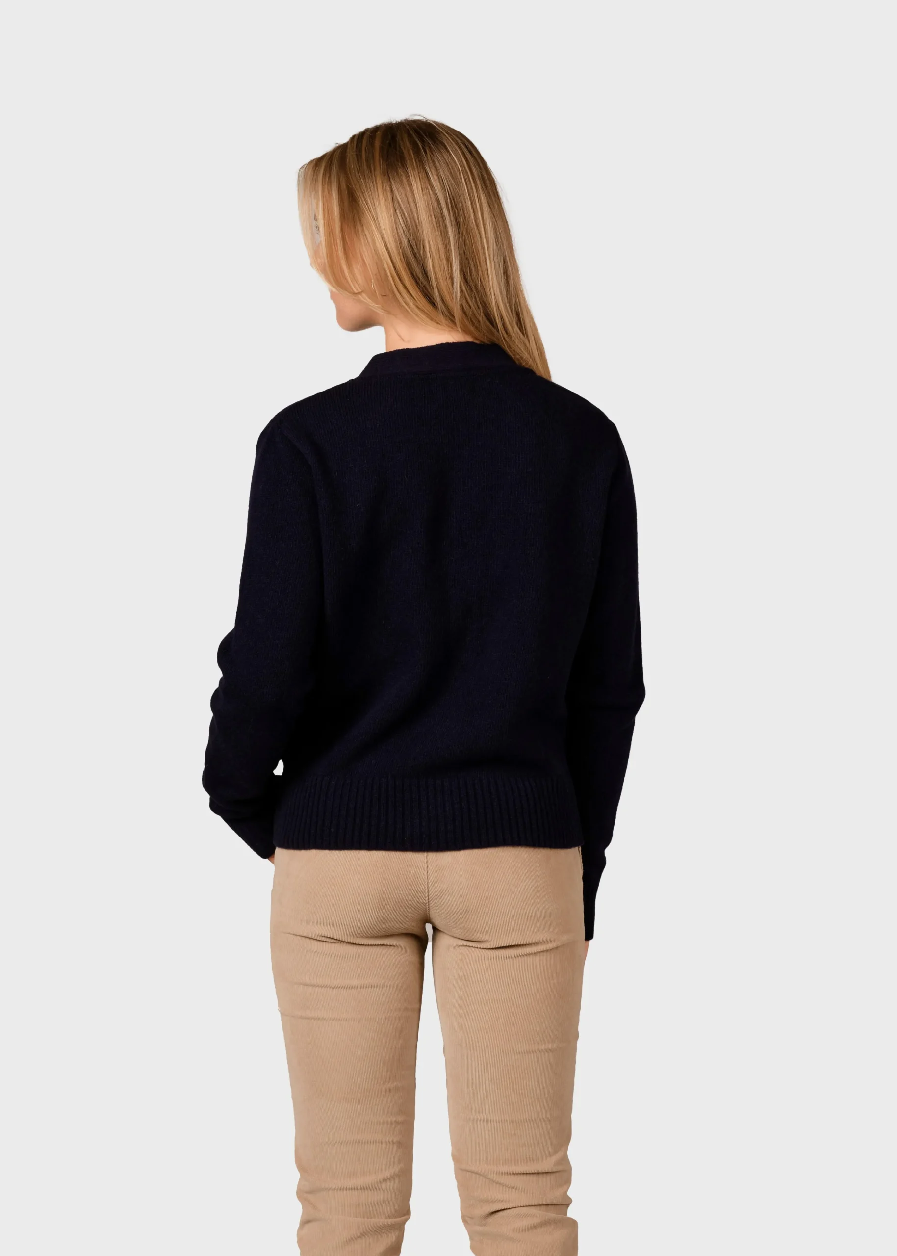 Klitmoller Collective Strick-Wilma knit cardigan - Navy Black