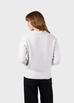 Klitmoller Collective Strick-Wilma knit cardigan - Pastel grey Black
