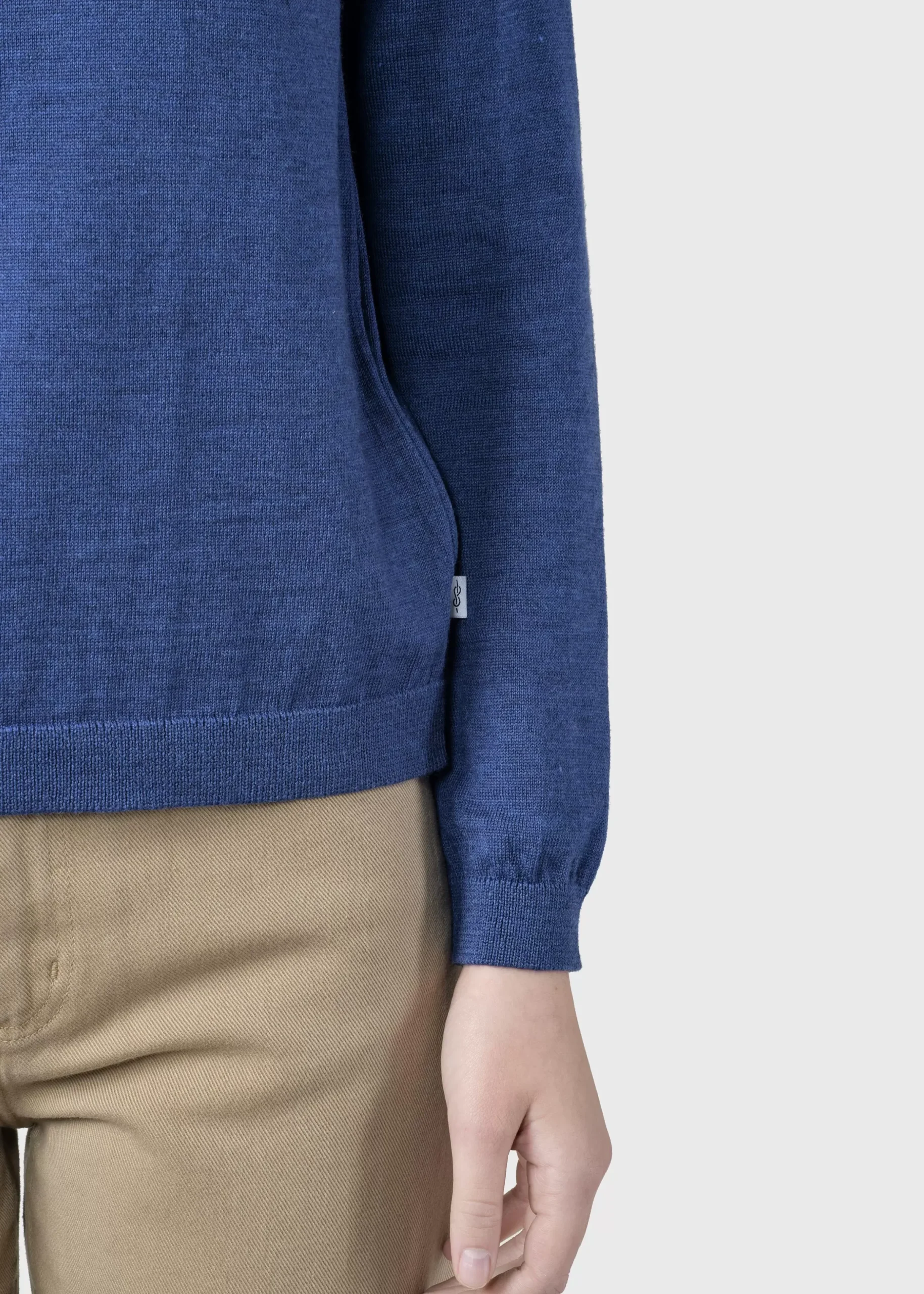 Klitmoller Collective Strick-Womens basic merino knit - Navy Ocean