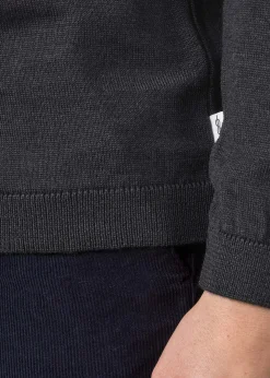 Klitmoller Collective Strick-Womens basic merino knit - Anthracite Ocean
