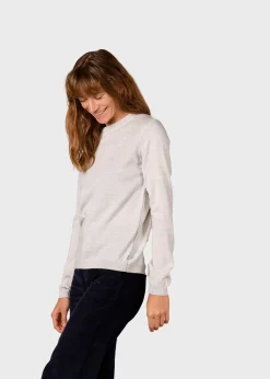 Klitmoller Collective Strick-Womens basic merino knit - Ocean