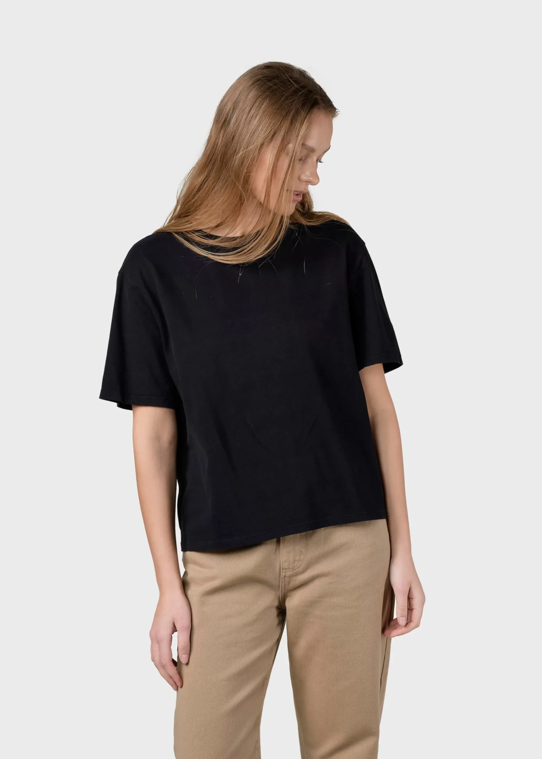 Klitmoller Collective T-shirts-Womens boxy tee - Black White