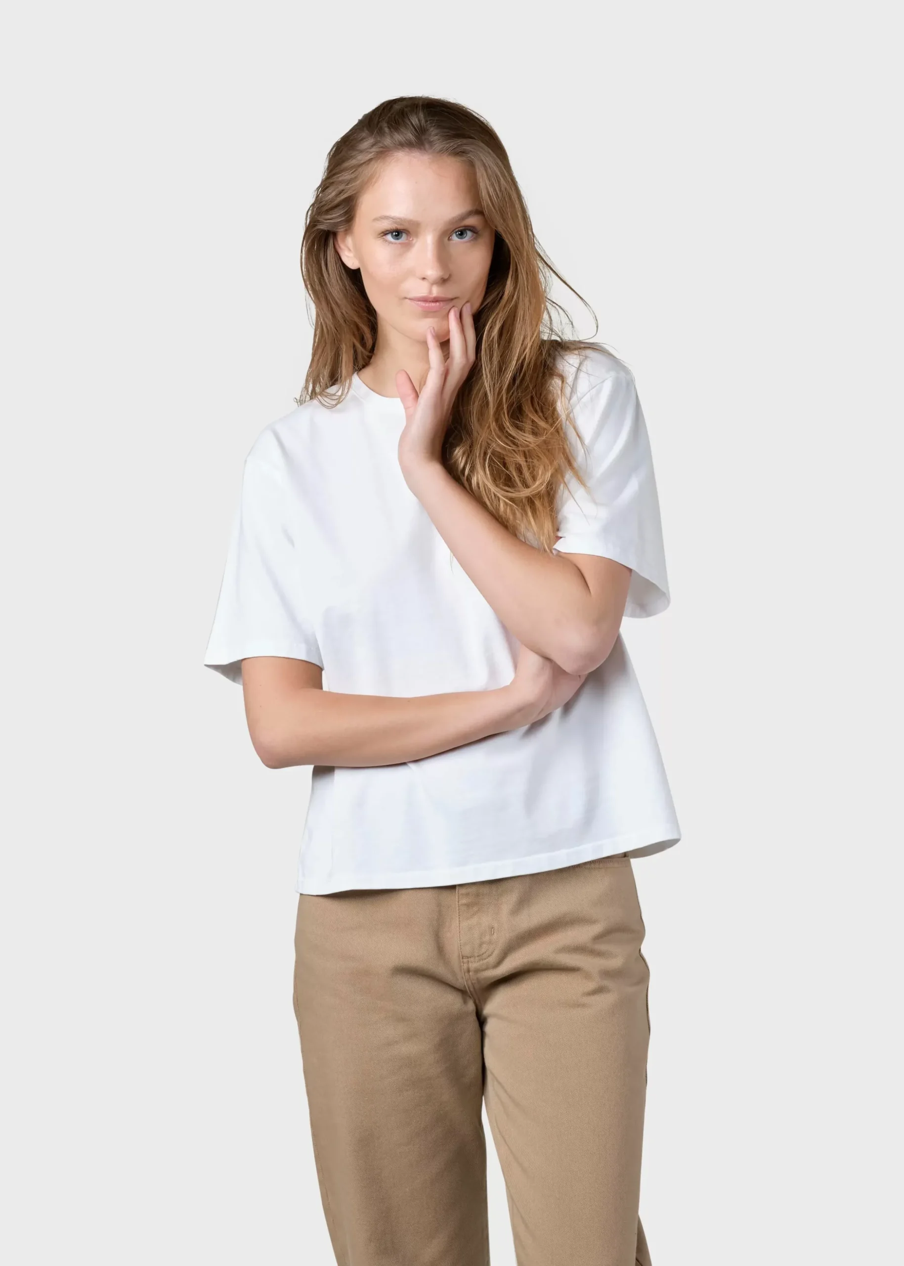 Klitmoller Collective T-shirts-Womens boxy tee - White