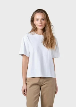 Klitmoller Collective T-shirts-Womens boxy tee - White