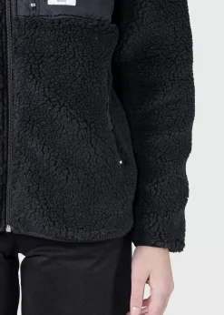 Klitmoller Collective Jacken-Womens fleece jacket - Black Olive