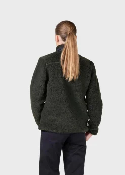 Klitmoller Collective Jacken-Womens fleece jacket - Olive