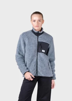 Klitmoller Collective Jacken-Womens fleece jacket - Pastel grey Olive