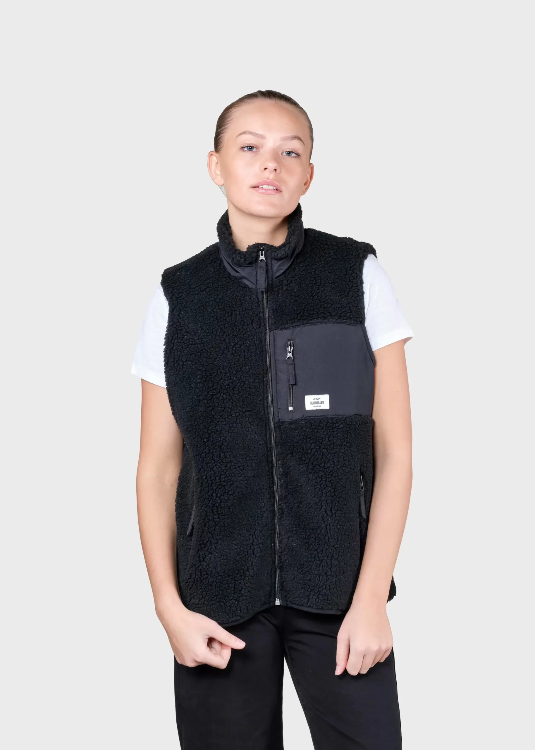 Klitmoller Collective Jacken-Womens fleece vest - Black