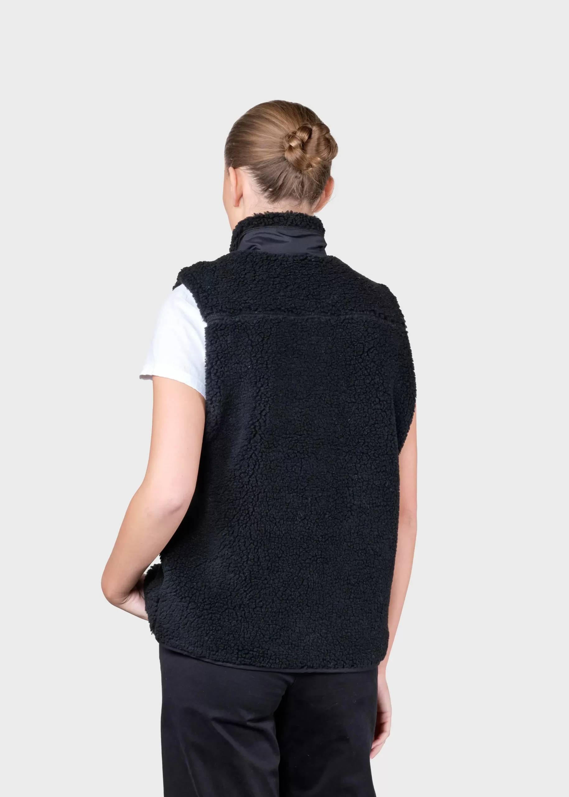 Klitmoller Collective Jacken-Womens fleece vest - Black