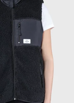 Klitmoller Collective Jacken-Womens fleece vest - Black