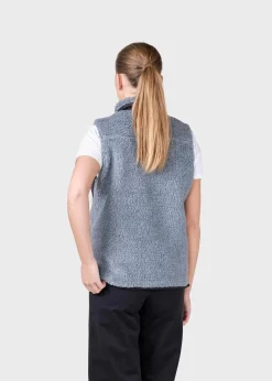 Klitmoller Collective Jacken-Womens fleece vest - Pastel grey Black