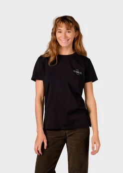 Klitmoller Collective T-shirts-Womens small logo tee - Black